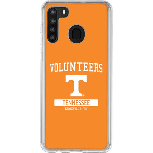 University of Tennessee-Knoxville Volunteers Galaxy A21 Clear Case