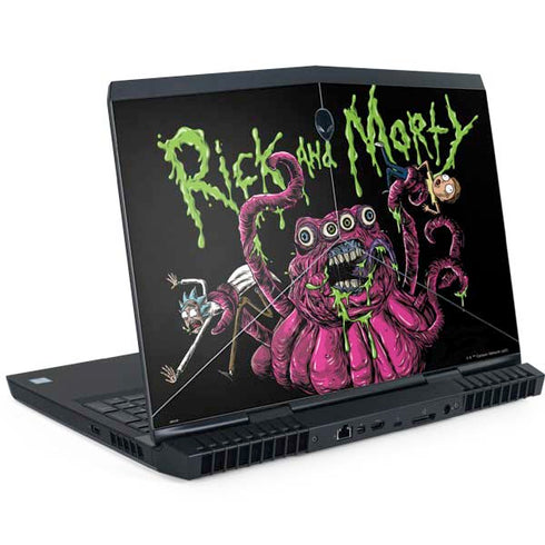 Adult Swim Rick and Morty Tentacle Attack Dell Alienware Skin