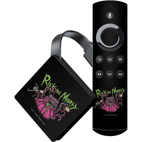 Adult Swim Rick and Morty Tentacle Attack Amazon Fire TV Skin