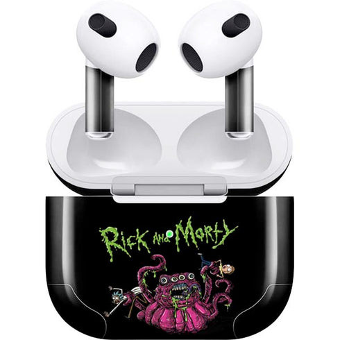 Adult Swim Rick and Morty Tentacle Attack Apple AirPods (3rd Gen 2021) Skin