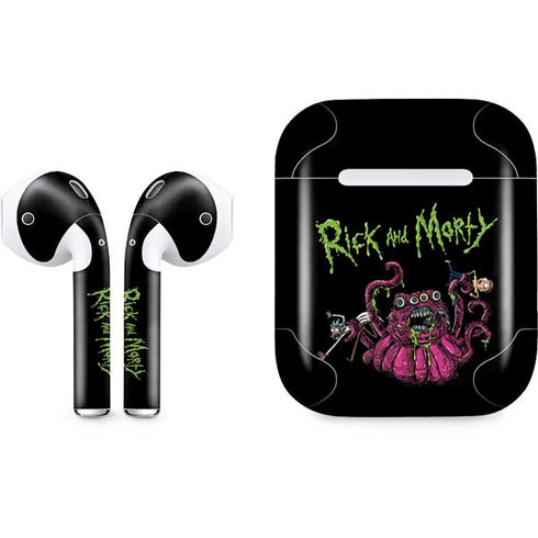 Adult Swim Rick and Morty Tentacle Attack Apple AirPods Skin