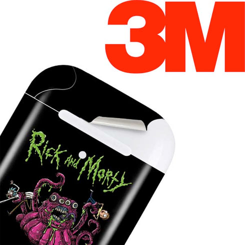 Adult Swim Rick and Morty Tentacle Attack Apple AirPods Skin
