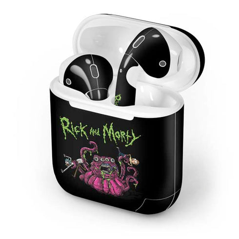 Adult Swim Rick and Morty Tentacle Attack Apple AirPods Skin
