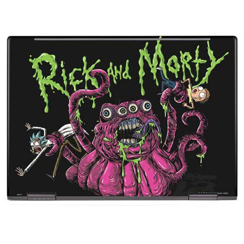 Adult Swim Rick and Morty Tentacle Attack HP Envy Skin