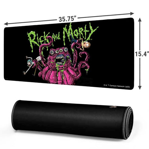 Adult Swim Rick and Morty Tentacle Attack Gaming Mouse Pad
