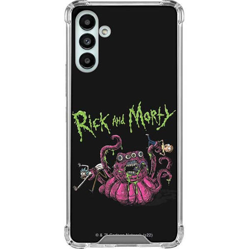 Adult Swim Rick and Morty Tentacle Attack Galaxy A13 5G Clear Case
