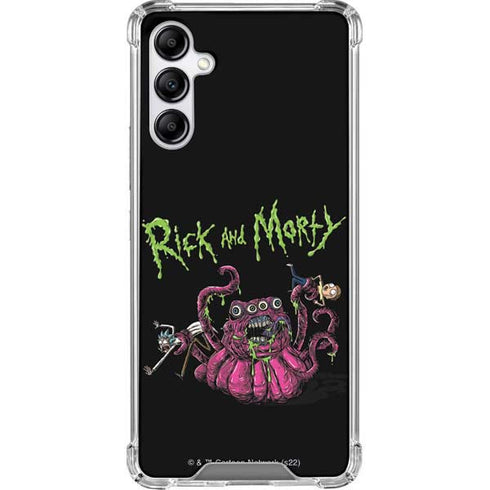 Adult Swim Rick and Morty Tentacle Attack Galaxy A14 5G Clear Case