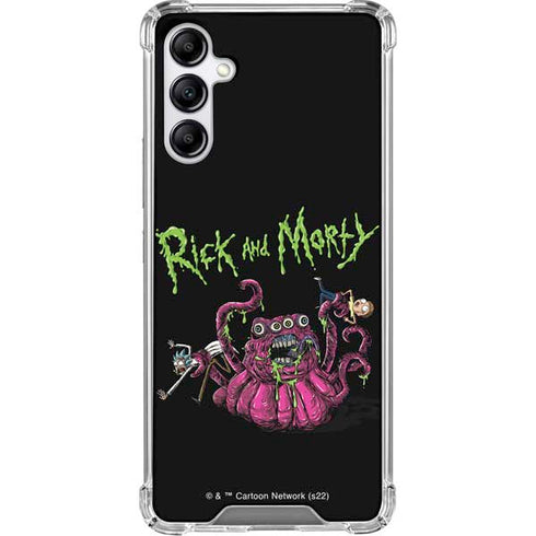 Adult Swim Rick and Morty Tentacle Attack Galaxy A15 5G Clear Case