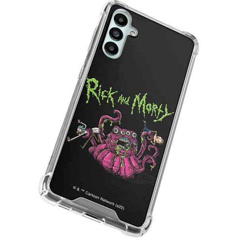 Adult Swim Rick and Morty Tentacle Attack Galaxy A15 5G Clear Case