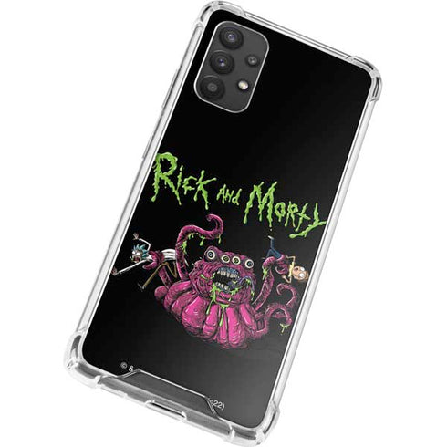 Adult Swim Rick and Morty Tentacle Attack Galaxy A32 5G Clear Case