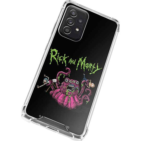 Adult Swim Rick and Morty Tentacle Attack Galaxy A52 5G Clear Case