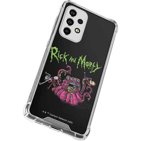 Adult Swim Rick and Morty Tentacle Attack Galaxy A53 5G Clear Case