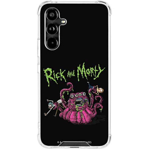 Adult Swim Rick and Morty Tentacle Attack Galaxy A54 5G Clear Case