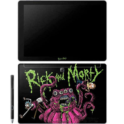 Adult Swim Rick and Morty Tentacle Attack Galaxy Book 12in Skin