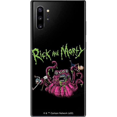 Adult Swim Rick and Morty Tentacle Attack Galaxy Note 10 Plus Skin