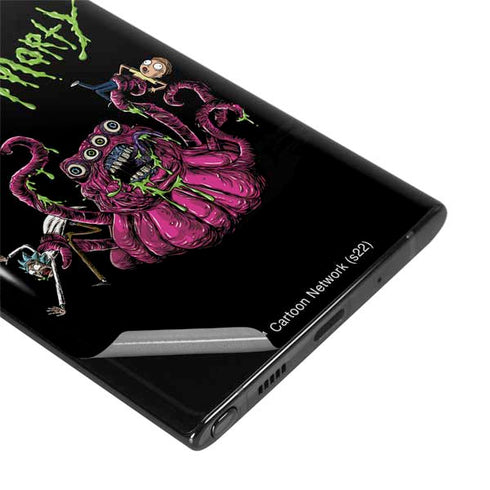 Adult Swim Rick and Morty Tentacle Attack Galaxy Note 10 Plus Skin