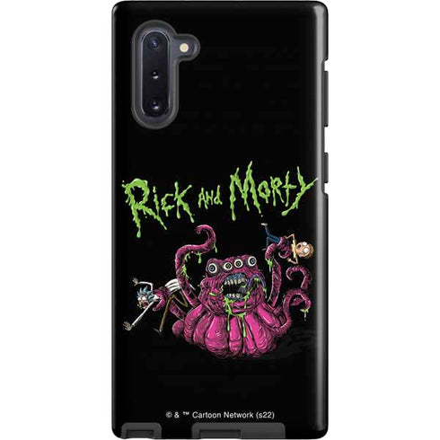 Adult Swim Rick and Morty Tentacle Attack Galaxy Note 10 Pro Case