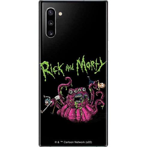 Adult Swim Rick and Morty Tentacle Attack Galaxy Note 10 Skin