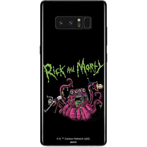 Adult Swim Rick and Morty Tentacle Attack Galaxy Note 8 Skin