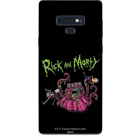 Adult Swim Rick and Morty Tentacle Attack Galaxy Note 9 Skin