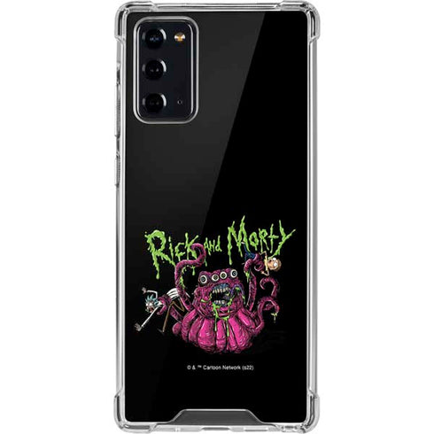 Adult Swim Rick and Morty Tentacle Attack Galaxy Note20 5G Clear Case