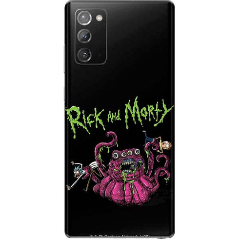 Adult Swim Rick and Morty Tentacle Attack Galaxy Note20 5G Skin