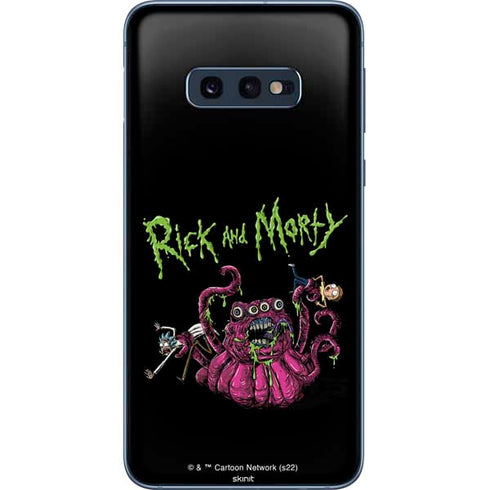 Adult Swim Rick and Morty Tentacle Attack Galaxy S10e Skin
