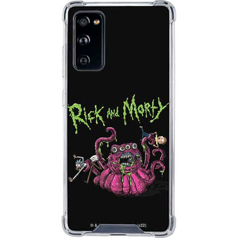 Adult Swim Rick and Morty Tentacle Attack Galaxy S20 FE Clear Case