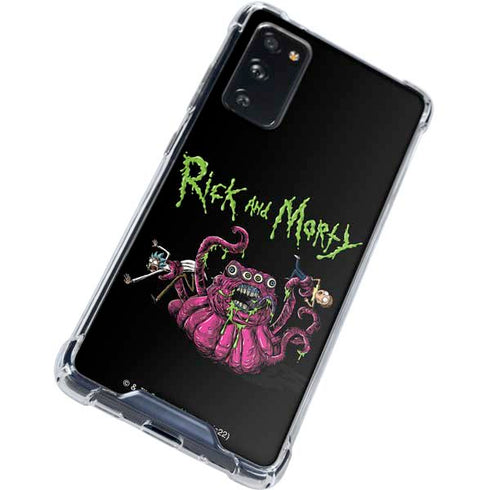 Adult Swim Rick and Morty Tentacle Attack Galaxy S20 FE Clear Case