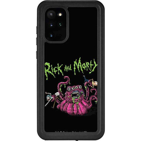 Adult Swim Rick and Morty Tentacle Attack Galaxy S20 Plus Waterproof Case