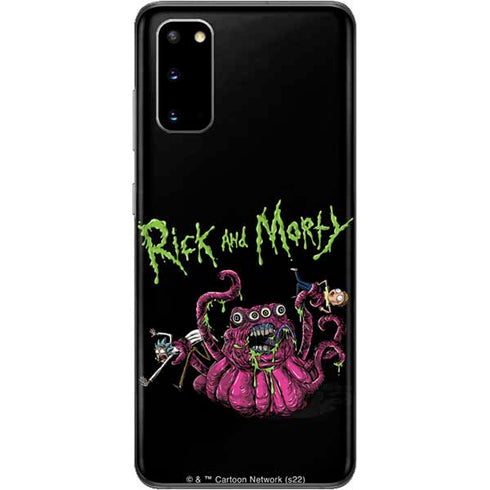 Adult Swim Rick and Morty Tentacle Attack Galaxy S20 Skin