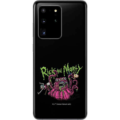 Adult Swim Rick and Morty Tentacle Attack Galaxy S20 Ultra 5G Skin