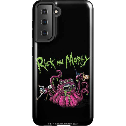 Adult Swim Rick and Morty Tentacle Attack Galaxy S21 5G Pro Case