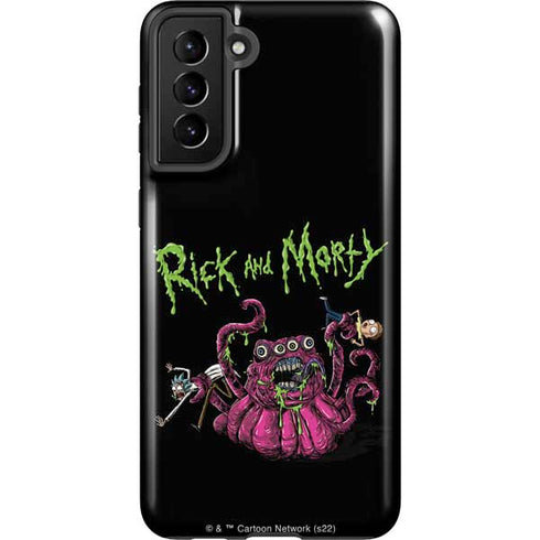 Adult Swim Rick and Morty Tentacle Attack Galaxy S21 Plus 5G Pro Case