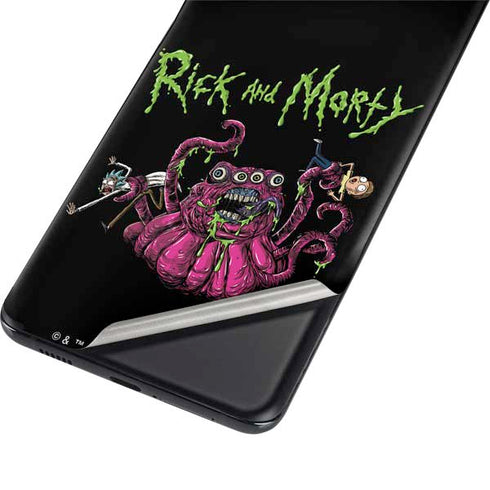 Adult Swim Rick and Morty Tentacle Attack Galaxy S21 Ultra 5G Skin