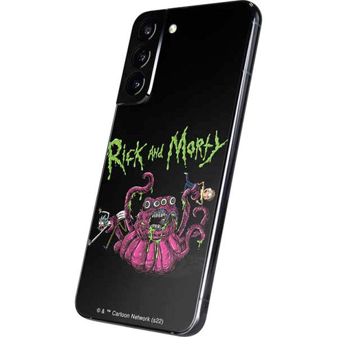 Adult Swim Rick and Morty Tentacle Attack Galaxy S22 Plus Skin