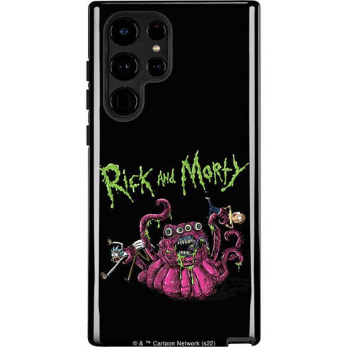 Adult Swim Rick and Morty Tentacle Attack Galaxy S22 Ultra Pro Case