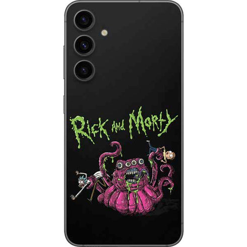 Adult Swim Rick and Morty Tentacle Attack Galaxy S23 FE Skin