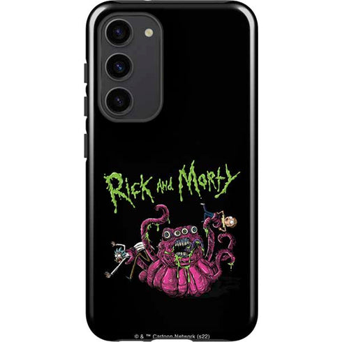 Adult Swim Rick and Morty Tentacle Attack Galaxy S23 Plus Pro Case