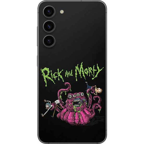 Adult Swim Rick and Morty Tentacle Attack Galaxy S23 Plus Skin