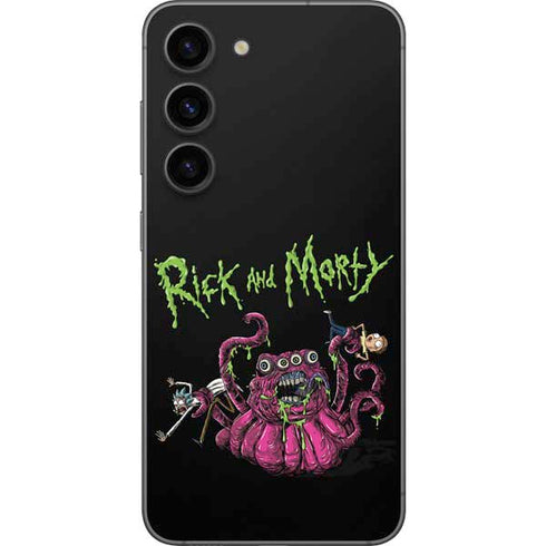 Adult Swim Rick and Morty Tentacle Attack Galaxy S23 Skin