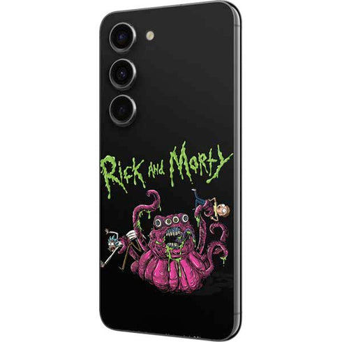 Adult Swim Rick and Morty Tentacle Attack Galaxy S23 Skin