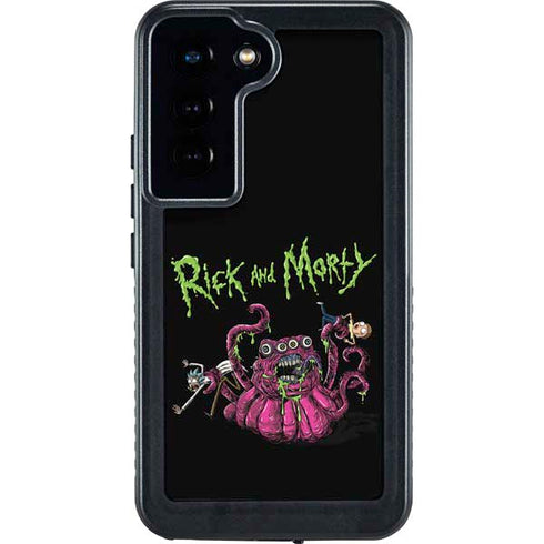 Adult Swim Rick and Morty Tentacle Attack Galaxy S23 Waterproof Case
