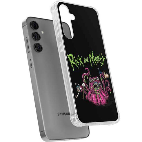 Adult Swim Rick and Morty Tentacle Attack Galaxy S24 Plus Clear Case