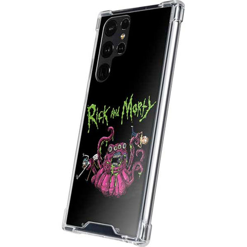 Adult Swim Rick and Morty Tentacle Attack Galaxy S24 Ultra Clear Case