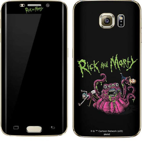 Adult Swim Rick and Morty Tentacle Attack Galaxy S7 Edge Skin