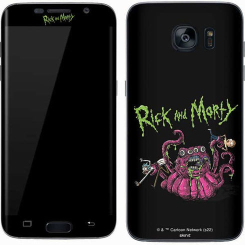 Adult Swim Rick and Morty Tentacle Attack Galaxy S7 Skin