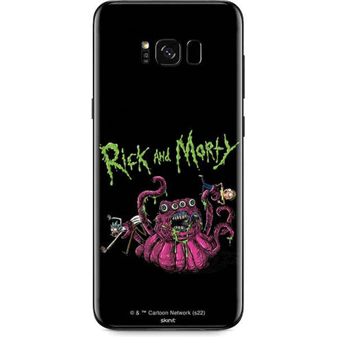 Adult Swim Rick and Morty Tentacle Attack Galaxy S8 Skin