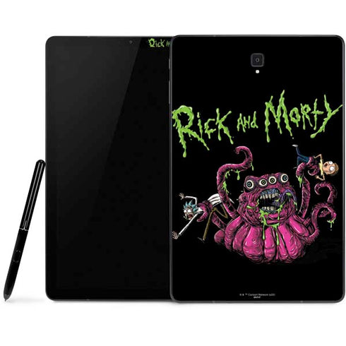 Adult Swim Rick and Morty Tentacle Attack Samsung Galaxy Tab Skin