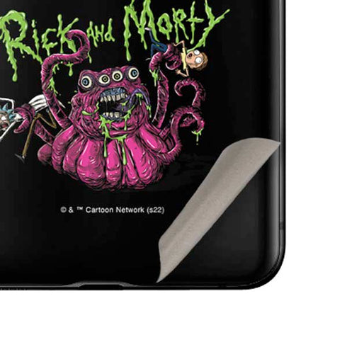 Adult Swim Rick and Morty Tentacle Attack Galaxy Z Flip Skin